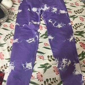 Women’s tie dye scrunch butt workout pants XL